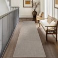 thumbnail image 3 of Modern Minimalist Area Rug 10x13ft – Washable, Non-Slip, Ultra-Thin, Non-Shedding, Collapsible -> Collapsible – Uniform -> Firm Taupe Carpet for Living Room, Bedroom, Nursery, Office – Beige – USA, 3 of 15