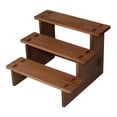 thumbnail image 4 of serony Wooden Display Riser Shelf Collectibles Display Stand for Dolls multi layer display stand Figures Toys 3 Layer 20cm, 4 of 6