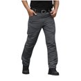 thumbnail image 1 of EGNMCR Men's Lightweight Pants, Cargo Pants Men, Linen Pants Men Mens Fashion Solid Multiple Pockets Multi Multifunctional Work Trousers Pants Men Polyester Pants, 1 of 7