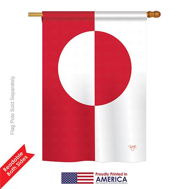Breeze Decor 08377 Drapeau de Maison Impression Verticale Double Face - 28 x 40 Po.