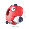 thumbnail image 3 of Red Dinosaur Ball Shooter Toy B With 12 Balls Target Vest Shield Plastic 8.66X8.66X5.12 Inch Hand Crank Rotation Soft Projectile Indoor Shooting Game For Kids B, 3 of 3