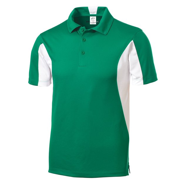 Gravity Threads Polo Athlétique Micropique Sport - Vert Kelly/blanc - Très Grand