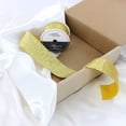 thumbnail image 5 of UNIQUE CREATIV Ribbon, Glitter Cut, Gold, 38 mm × 2.74 m (1.5 in × 9 ft), 5 of 5