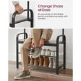 thumbnail image 5 of VASAGLE Coat Rack, Hall Tree with Shoe Bench for Entryway, Entryway Bench with Coat Rack,Modern, 5 of 5