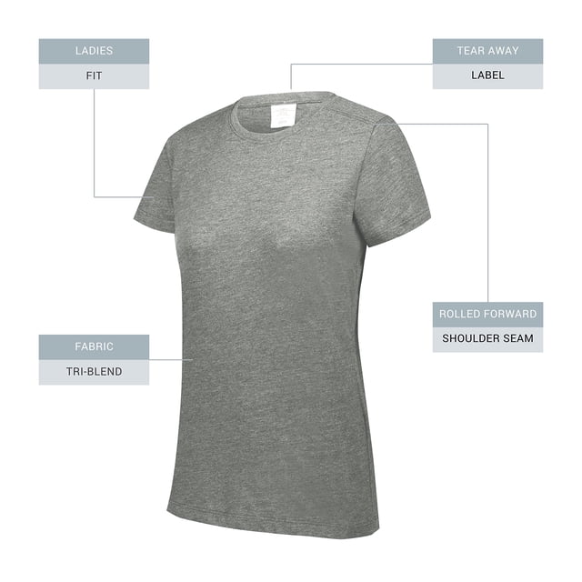 Augusta sportswear T-Shirt Tri-Mélange pour Femmes