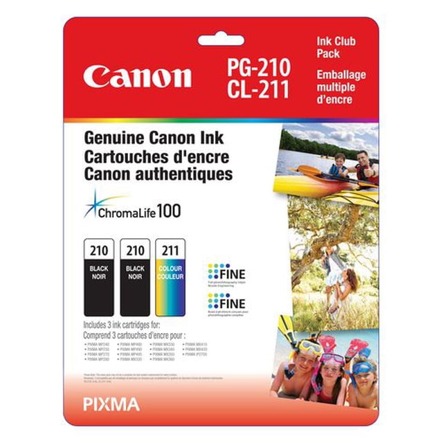 Canon- Emballage multiple d'encre PG-210 et CL-211