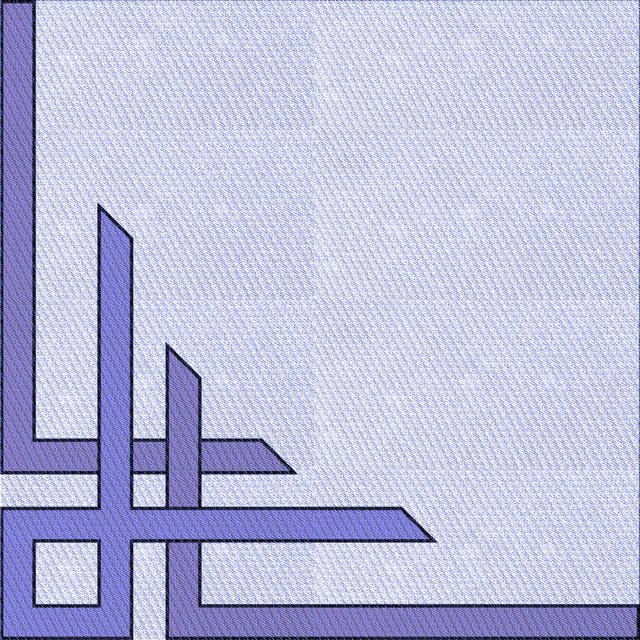 Ahgly Company Tapis d'Intérieur Lavable en Machine Carré Transitionnel Lavande Bleu, 8 Pieds Carré