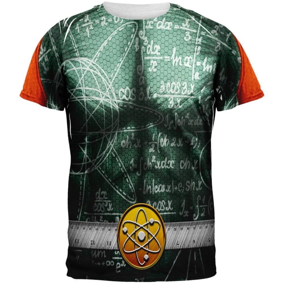 Halloween Math Geek Scientist Superhero Costume All Over Mens T Shirt