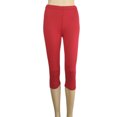thumbnail image 1 of Innerwin Bottoms Solid Color Ladies Loungewear Summer Skinny Lounge Pants Red L, 1 of 3