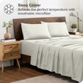 thumbnail image 2 of Bare Home Pillowcase Set - Envelope Closure - Premium 1800 Collection - Double Brushed - Ultra Soft - Standard Size, Cream, 2 Count, 2 of 6