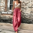 thumbnail image 4 of Birdeem Pantalon Décontracté Ample et Bouffant pour Femmes avec Poches, Combinaison Mode, Pantalon Salopette en Coton et Lin, 4 of 7