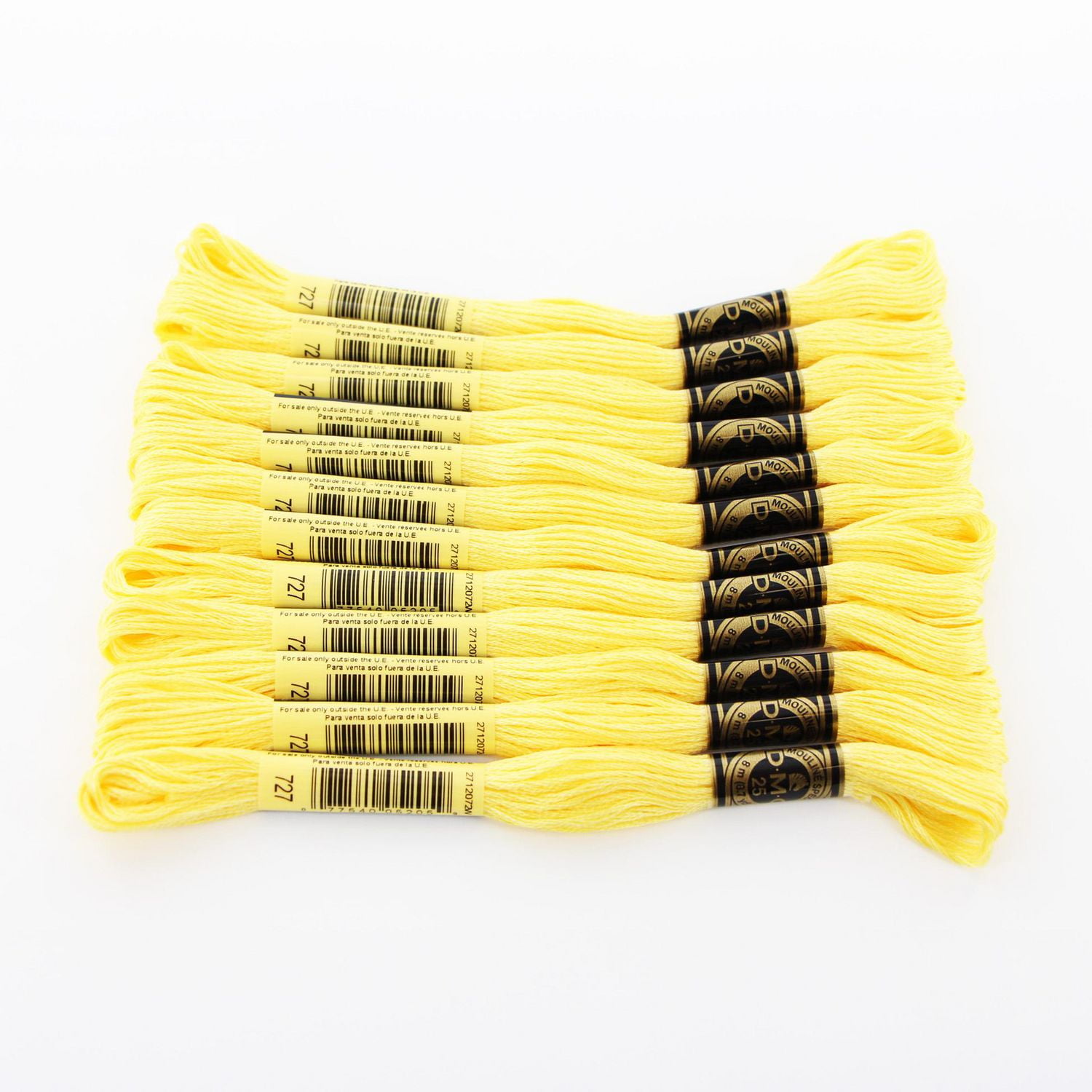 DMC Cotton Embroidery Floss 8 m (8.7 yd), 727 Very Light Topaz