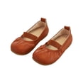 thumbnail image 2 of LSLJS Girls' Leather Soft Sole Single Shallow Mouth Princess Shoes, Girl's Sandals, 2 of 9