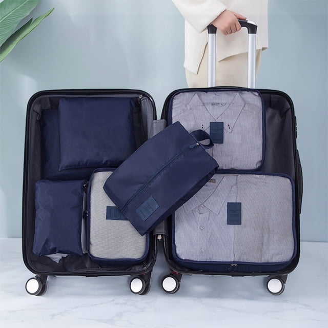 7-Piece Reusable Storage Bags Set for Moving, Travel, Camping & Home Organization - Durable Cloth Organizers in Multiple Sizes & Colors