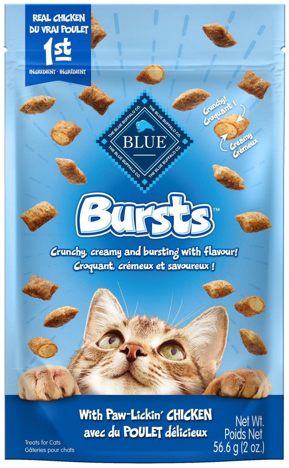 Blue Buffalo Bursts Gâteries Croquantes pour Chats Saveur Poulet