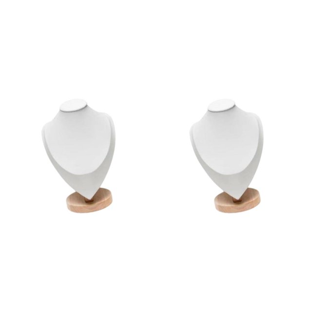 Ruiboury Présentoir de Colliers Chic et Stable pour Commode Magasin de Détail Showroom Blanc m 2Ensemble