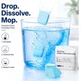thumbnail image 2 of 100pcs Multi Surface Effect Floor Clean Tablets All Purpose Natural Wood Floor Cleaner Mopping Tile Cleaning Solution Pet Safe Friendly Non Toxic Robot Vacuum Scented Power Mop Soap (Blue, 100PCS), 2 of 6