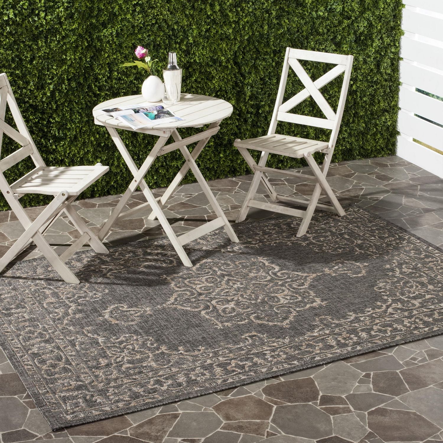 SAFAVIEH Courtyard Clodagh Medallion Indoor/Outdoor Area Rug