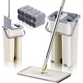 thumbnail image 2 of Affordablo Clearance Mop And Bucket Set 360° Floor Mop And Bucket with 10 Replacement Machine Washable Microfiber Mop Pads Flat Microfiber Mop Home Floor Tiles Cleaning Wet Dry Cleaning Buckets, 2 of 3