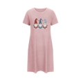 thumbnail image 4 of Birdeem Chemises de Nuit pour Femmes Chemise de Nuit Courte Surdimensionnée pour Femmes Robe Imprimée à Col Rond et Manches Courtes, 4 of 12
