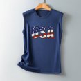 thumbnail image 4 of EQWLJWE Hauts pour Femmes Mode Féminine Confortable Independence Day Décontracté Col Rond Imprimé Haut Blouse, 4 of 4