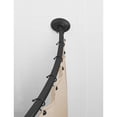 thumbnail image 1 of Mainstays Smart Rods Adjustable Curved Shower Curtain Rod, Tool-Free Tension or Wall-Mount Installation, 50" to 72", Matte Black, 1 of 5
