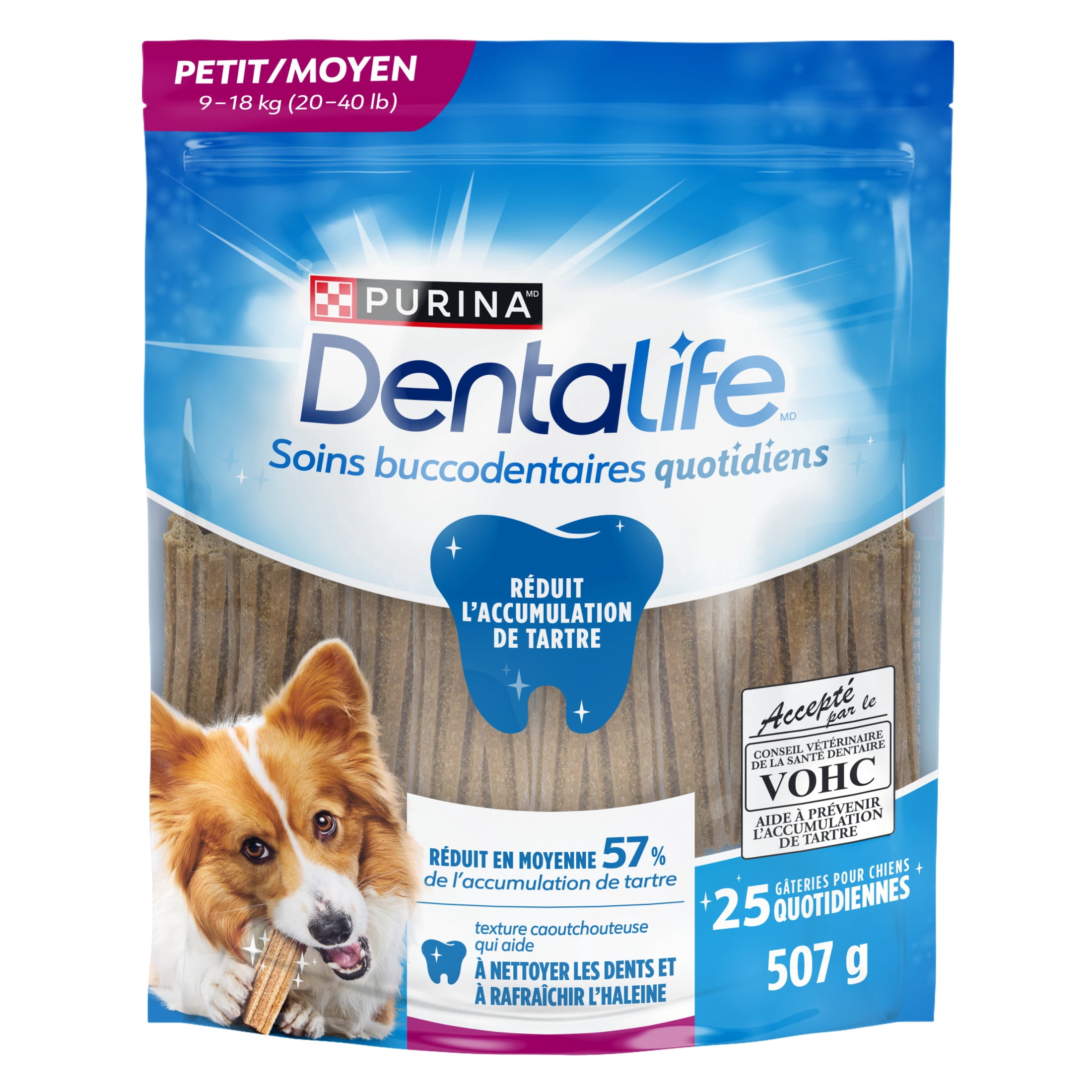 DentaLife Gâteries pour Chiens pour les Soins Buccodentaires Quotidiens pour Races Petites et Moyennes