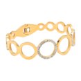 thumbnail image 1 of Golden Oval Chain Bracelet, Comfortable Wearing Bright Oval Chain Bracelet  For Girls For Date, 1 of 8