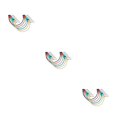 thumbnail image 1 of bedienty 6 Pieces Effect Pedal Cable Studio Shielding Electric Bass Cords Musical Audio Wire Line Repair Metal Connector Part 15cm 3Set, 1 of 6