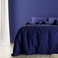 thumbnail image 3 of Sleepgram Supima 400 Thread Count Cotton Zippered Duvet Cover, Twin, Violet, 3 of 6