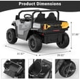 thumbnail image 4 of Ourlova 24V Ride-On Dump Truck, 24V Electric Car with Remote Control, Electric Dump Bed, Extra Shovel, Tractor Style, Music Player, Key Start, 4 of 8
