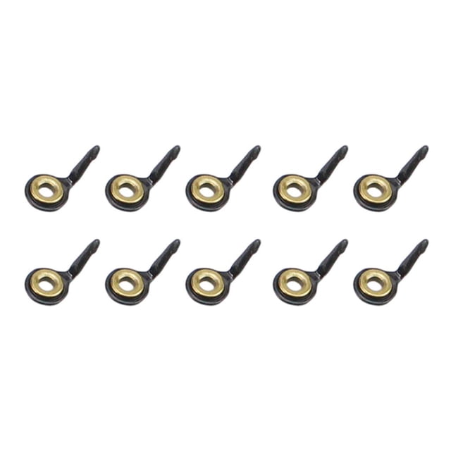 10 Pieces Stainless Steel Fishing Rod Guides Fishing Line Guides Eye Sets 4