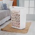 thumbnail image 2 of Sterilite Rectangular Open Hamper, White, 2 of 8