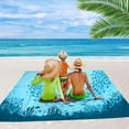 thumbnail image 1 of Dvkptbk Beach Tapis de Plage Extérieur Camping Tapis Anti-Humidité-Tapis de Pique-Nique-Tapis de Sol Imperméable Léger-Mini Tapis de Plage Pliant Essentials, 1 of 8