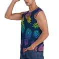thumbnail image 3 of Kdxio Débardeur Rétro pour Homme à Motif Abstrait d'Ananas Vif, Musculation, Gym, Chandails Décontractés Sans Manches - X-Grand, 3 of 7