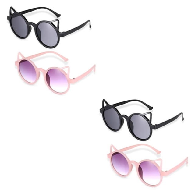 Transemion 2piece Comfortable Children Sunglasses With Wide Application And UV 380 Protection Picnic Cute 2Set