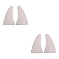 thumbnail image 4 of Baohd 2pieces Sticker Stand Out Crowd With Stylish Devil Horn Car Roof Decoration white 2Set, 4 of 6