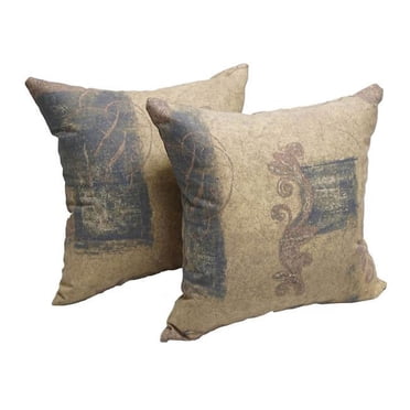 Blazing Needles 9910-S2-CO-OD-054 17 in. Square Polyester Outdoor Throw Pillows, Urban Comfort - Set of 2