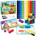thumbnail image 1 of Coogam Math Cubes, Manipulatives Number Counting Blocks with Activity Snap Linking Cube Math Construction Toy Gift for Preschool Kindergarten Learning, 1 of 6