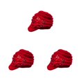 thumbnail image 4 of Wweixi Warm Up In Style With Fashionable Wool Cap For Cold Weather Knitted Hats Knitted Caps Funny Hat Wool Hat Ear Protectors red 3Set, 4 of 6