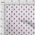 thumbnail image 2 of oneOone Georgette Viscose Purple Fabric Asian Ikat Craft Projects Decor Fabric Printed by The Yard 42 Inch Wide, 2 of 4