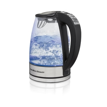 Hamilton Beach Variable Temperature Electric Kettle, 1.7 L, 6 Temperature Settings, Glass