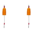 thumbnail image 2 of QualitChoice 360° Rotation Imperméable Dérive Canne à Pêche Mousse Lueur Dérives Alarme Bouée Forte Résistance à la Traction pour l'Eau Salée Carré Orange 2Set, 2 of 6