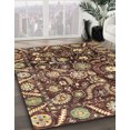 thumbnail image 2 of Ahgly Company Indoor Rectangle Abstract Copper Green Oriental Area Rugs, 8' x 12', 2 of 6