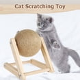 thumbnail image 1 of AMERTEER Cat Scratching Toy Natural Sisal Cat Scratching Ball Solid Wood Cat Scratching Ball, 1 of 7