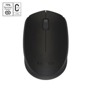 Logitech Wireless Mouse M170, 2.4 GHz with USB Mini Receiver, , 12-Months Battery Life - Black