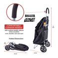 thumbnail image 4 of dbest products Chariot Pliant Portable Plus Grand, Noir, 4 of 6