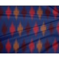 thumbnail image 4 of oneOone Polyester Lycra Fabric Argyle Ikat Print Fabric By Yard 56 Inch Wide, 4 of 4