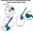 thumbnail image 4 of Kitchen Scraper Rotating Spatula Thermomix Food Utensil Rotary Tools, 4 of 4