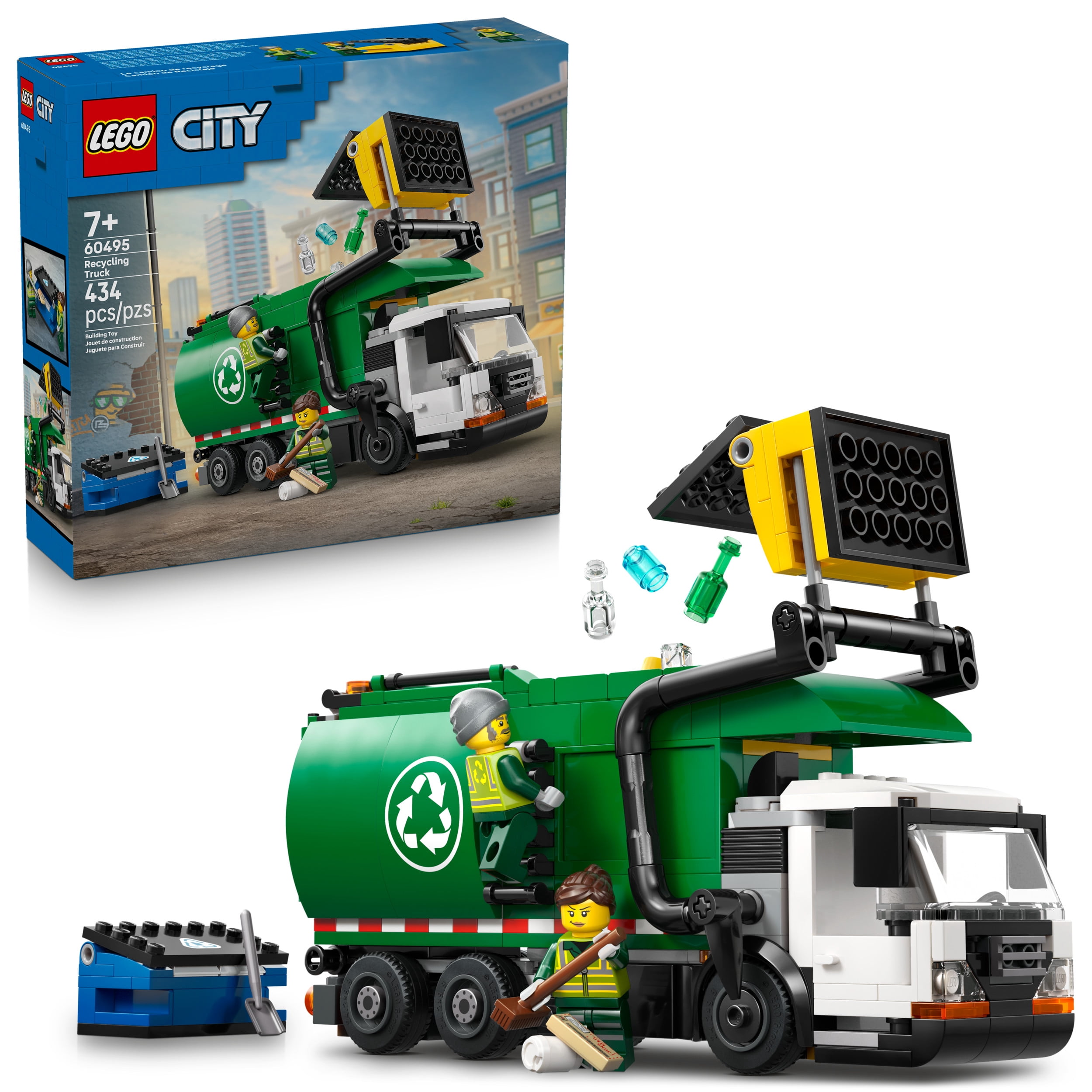 LEGO City Le camion de recyclage – Camion jouet pour enfants 60495